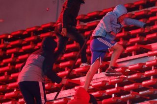 10 personnes ont été blessées mercredi à Buenos Aires KEYSTONE/EPA/Juan Ignacio Roncoroni