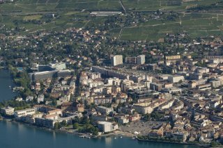 La vente du terrain à bâtir de Plan-Dessus à la Ville de Vevey par Nestlé est désormais effective (archives). Keystone/LAURENT GILLIERON