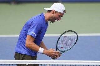 Leandro Riedi a réussi un joli come-back au 2e tour de l'US Open. KEYSTONE/AP/Kirsty Wigglesworth