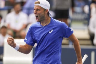 Leandro Riedi est en huitièmes de finale à New York KEYSTONE/AP/Kirsty Wigglesworth