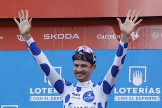 Jay Vine encore victorieux sur les routes espagnoles KEYSTONE/EPA/JAVIER LIZON