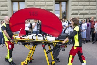 Le 145, bien malade, demande l'aide de la Confédération. Keystone/PETER SCHNEIDER
