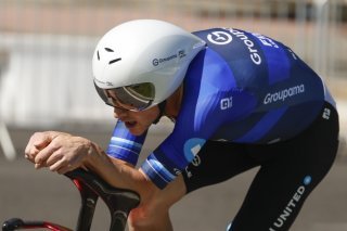 Stefan Küng a terminé 6e du "chrono" de Valladolid jeudi KEYSTONE/EPA/JAVIER LIZON