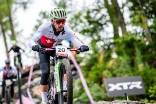 Nino Schurter et ses équipiers se sont parés de bronze dans le relais mixte des Mondiaux KEYSTONE/MAXIME SCHMID