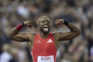 Noah Lyles est l'un des hommes à battre sur 100 m à Tokyo KEYSTONE/AP/Til Buergy