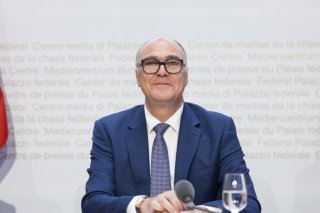 Le conseiller fédéral Martin Pfister. KEYSTONE/PETER KLAUNZER