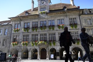 Trois candidats UDC visent l'Hôtel de Ville et la Municipalité lausannoise en mars 2026 (archives). Keystone/LAURENT GILLIERON