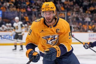 Roman Josi est de retour à l'entraînement. KEYSTONE/AP/George Walker IV