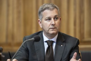 Le conseiller aux Etats Marco Chiesa (UDC/TI) demande une taxe de transit à travers la Suisse (archives). KEYSTONE/ALESSANDRO DELLA VALLE