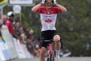 Magdeleine Vallieres a de la peine à croire à son succès KEYSTONE/AP/Jerome Delay