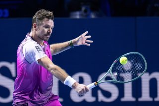 Le revers de Stan Wawrinka a encore fait merveille à Bâle. KEYSTONE/AP/Georgios Kefalas