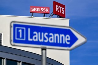 Les radios de la RTS vont quitter peu à peu leur site de la Sallaz pour rejoindre leurs nouveaux locaux à Lausanne-Ecublens. Keystone/JEAN-CHRISTOPHE BOTT