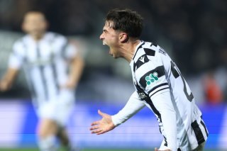 Alessandro Bianco célèbre son but KEYSTONE/EPA/ACHILLEAS CHIRAS