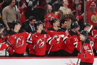 La fête continue pour les Devils sur leur glace de Newark. KEYSTONE/AP/Heather Khalifa