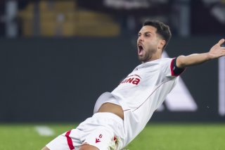 Leonardo Bertone vient de frapper pour offrir à ses couleurs une sixième victoire de rang. KEYSTONE/MARTIAL TREZZINI