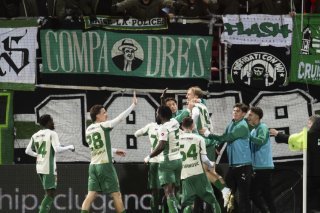 Lukas Daschner et ses coéquipiers jubilent KEYSTONE/TI-PRESS/Samuel Golay