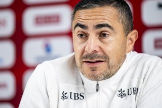 Fin de parcours pour Sascha Stauch avec la Suisse M21 KEYSTONE/JEAN-CHRISTOPHE BOTT