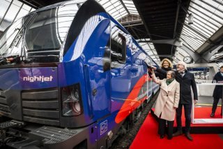 Le premier "Nightjet" de nouvelle génération a été baptisé "City of Zurich". KEYSTONE/MICHAEL BUHOLZER