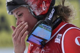 La poisse pour Corinne Suter KEYSTONE/AP/ALESSANDRO TROVATI