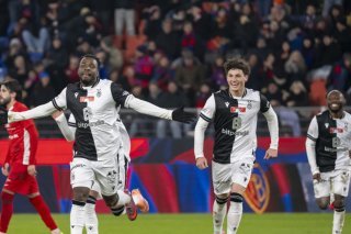 Philip Otele et Bâle ont logiquement battu le FC Grand-Saconnex en huitièmes de finale de la Coupe de Suisse KEYSTONE/GEORGIOS KEFALAS