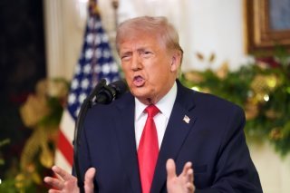 Le président Donald Trump s'est adressé à la nation américaine en direct, gardant son cap économique et fustigeant les immigrés et son prédécesseur. KEYSTONE/EPA/Doug Mills / POOL