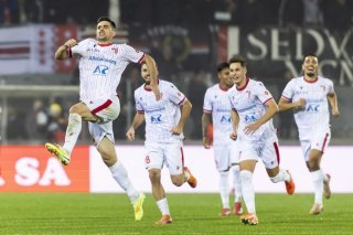 La joie de Rilind Nivokazi et des joueurs du FC Sion