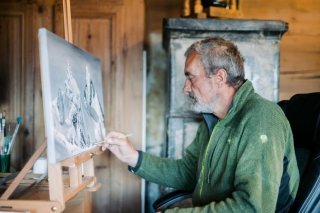 C'est un rêve de gamin qu'il réalise : André Georges voulait faire les Beaux-Arts