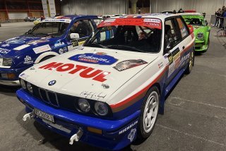 Eddy Bérard a ramené sa BMW M3 au parc fermé après avoir bouclé la première spéciale du RIV 2025