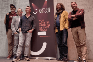L'équipe du lancement de Culture on Tour était réunie ce mercredi à Lens.
