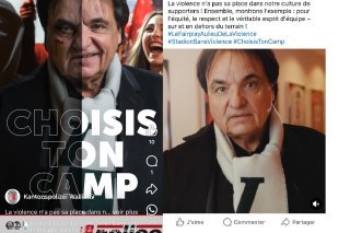 Christian Constantin fait passer un message lors d'une campagne de prévention de la police cantonale