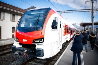 La rame "La Souterraine", inaugurée samedi à St-Léonard