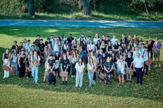 Les 89 jeunes lors du Welcome Day