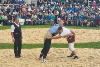 Pascal Héritier (à gauche) a participé cette année à une grande fête en Suisse alémanique en tant que membre du jury