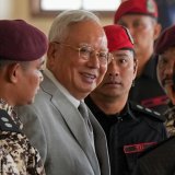 L'ex-Premier ministre malaysien Najib Razak restera en prison. KEYSTONE/AP/Azneal Ishak