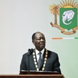 Alassane Ouattara exerce la présidence ivoirienne depuis 2011. KEYSTONE/EPA/SIA KAMBOU / POOL
