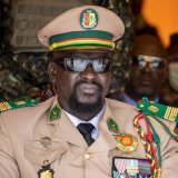 Le chef de la junte en Guinée, Mamadi Doumbouya, a été élu président. KEYSTONE/AP