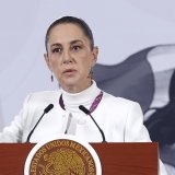 La présidente mexicaine Claudia Sheibaum a suspendu sa conférence de presse quotidienne suite au séisme qui a frappé Mexico (archives). KEYSTONE/EPA/Sashenka Gutierrez