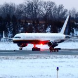 Le président vénézuélien Nicolas Maduro est arrivé samedi sur le sol américain à l'aéroport Stewart International, au nord de New York. KEYSTONE/AP/Noah K. Murray