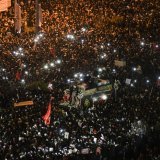 Des manifestations ont lieu depuis plus de deux semaines en Iran (archives). KEYSTONE/AP Tasnim News Agency/AMIR HESAMINEJAD