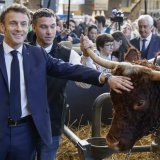 Le Salon de l'agriculture est un rendez-vous incontournable pour les hommes politiques français (archives). KEYSTONE/EPA AFP POOL/LUDOVIC MARIN / POOL
