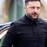 La délégation ukrainienne est actuellement en route vers les Etats-Unis, a déclaré Volodymyr Zelensky lors d'une conférence de presse (archives). KEYSTONE/EPA/GEORGE CHRISTOPHOROU