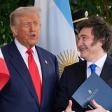 Appelé à y siéger par Donald Trump, Javier Milei déclare que ce serait un honneur pour lui de siéger au Conseil de paix pour Gaza (Archives). KEYSTONE/AP/ALEX BRANDON