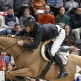 Steve Guerdat et lashin Sitte ont remporté l'épreuve de Coupe du monde à Leipzig KEYSTONE/GEORGIOS KEFALAS