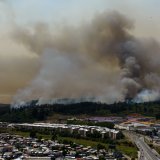 Les incendies ravagent notamment la forêt, en périphérie de Concepcion. KEYSTONE/AP/Javier Torres