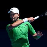 Novak Djokovic a décroché jeudi son 399e succès en Grand Chelem KEYSTONE/EPA/JOEL CARRETT