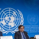 Les trois membres de la Commission d'enquête internationale sur Israël et les territoires palestiniens vont se pencher ces prochains mois sur les violations des droits humains depuis le cessez-le-feu dans la bande de Gaza et sur les dommages corporels. KEYSTONE/MARTIAL TREZZINI