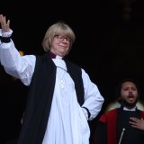 Sarah Mullally a été confirmée mercredi dans son rôle d'archevêque de Canterbury mercredi. KEYSTONE/EPA/NEIL HALL