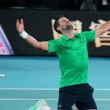 Novak Djokovic peut toujours rêver d'un 25e titre du Grand Chelem. KEYSTONE/AP/Dita Alangkara