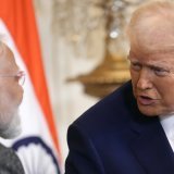 Donald Trump a fait cette annonce après un échange téléphonique avec le Premier ministre indien Narendra Modi (archives). KEYSTONE/AP/BEN CURTIS