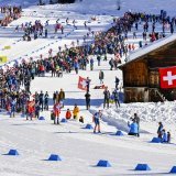 Images du dernier passage de la Coupe du monde de ski de fond dans la Vallée de Conches, en janvier 2024